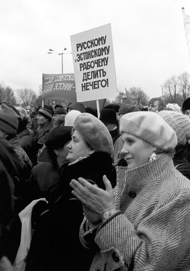 Rally in Tallinn