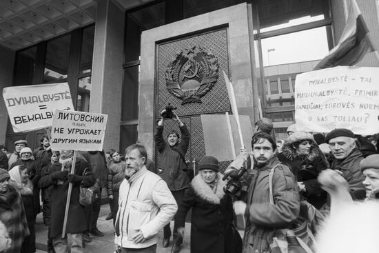 Picket in Vilnius
