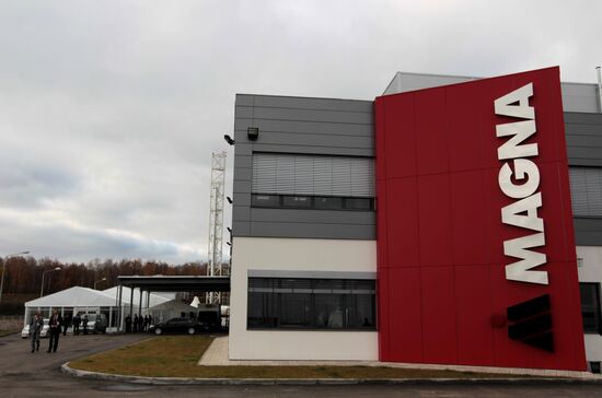 Opening of Magna's car parts plant