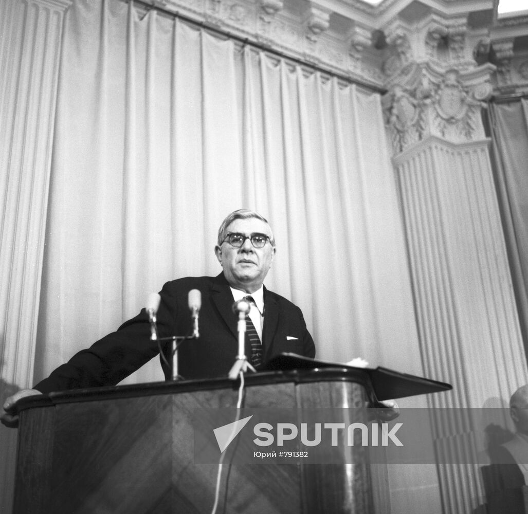 Alexei Markushevich, chairman of "USSR - Finland" society
