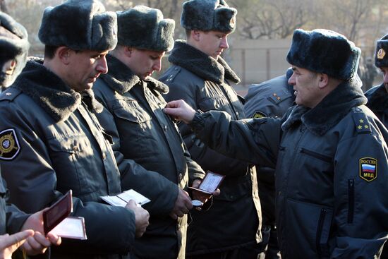 Militia ceremonial review