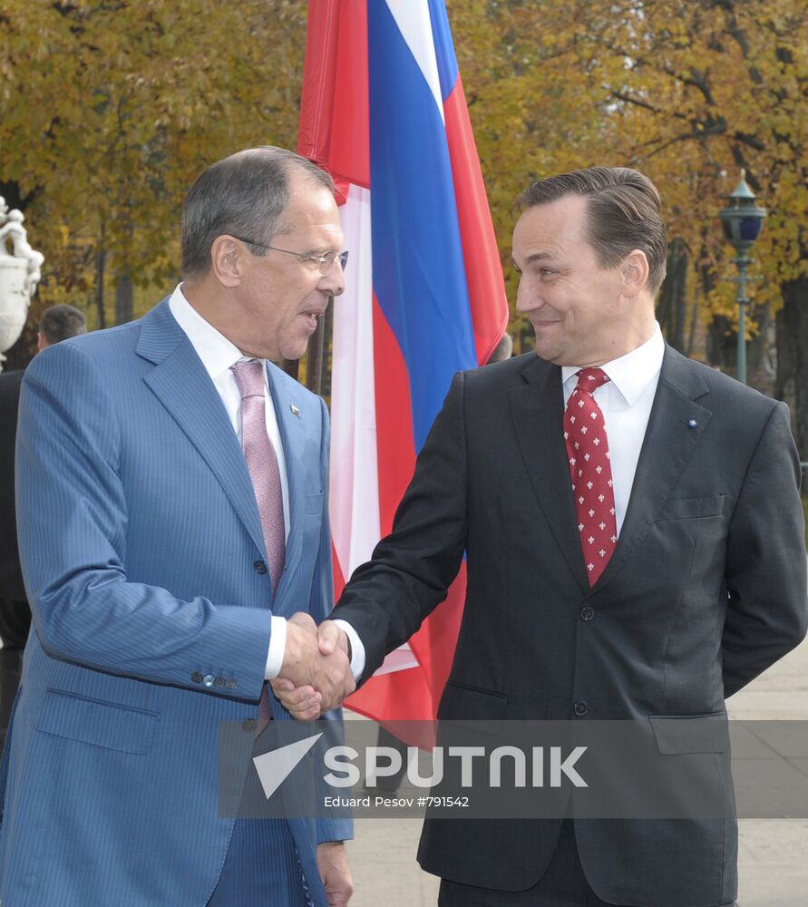 Russian Foreign Minister Sergei Lavrov visits Poland