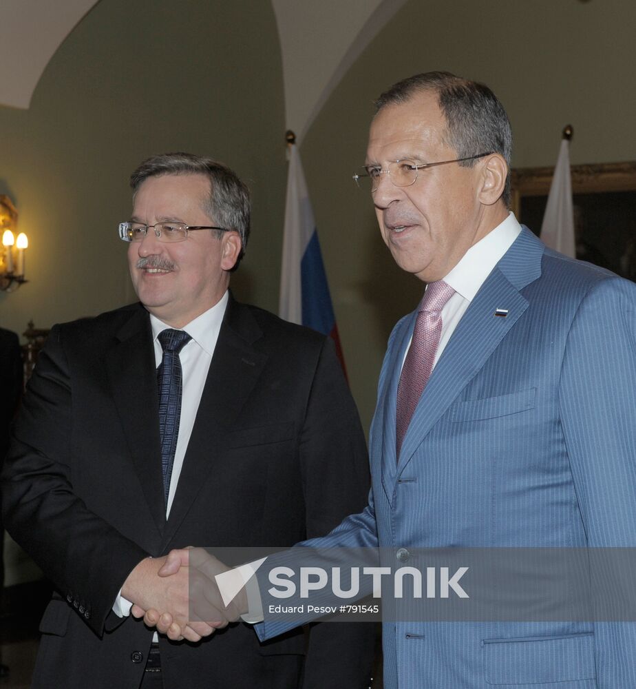 Russian Foreign Minister Sergei Lavrov visits Poland