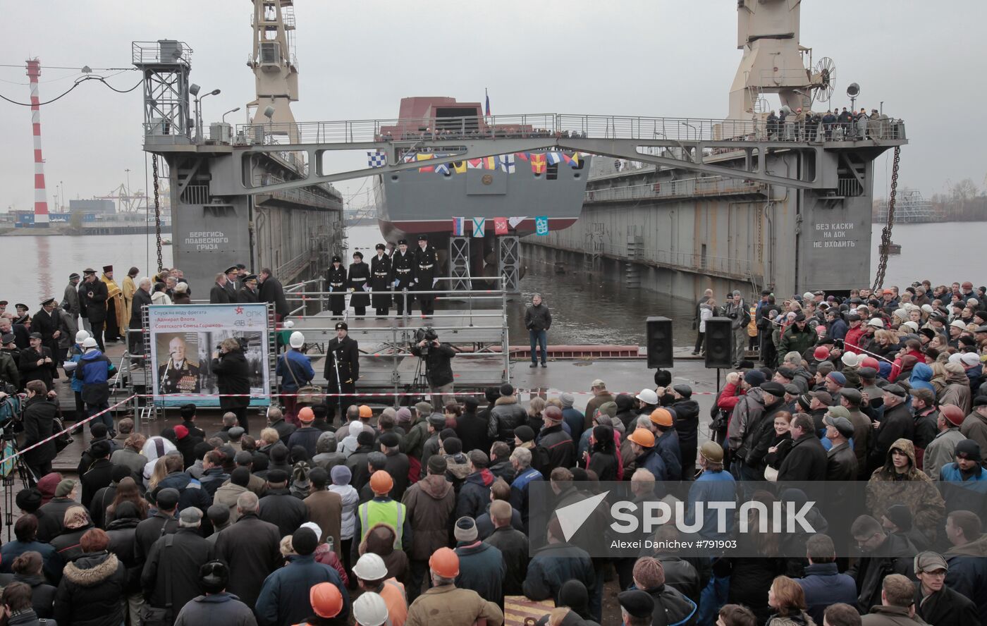 Admiral Sergey Gorshkov lead ship launched