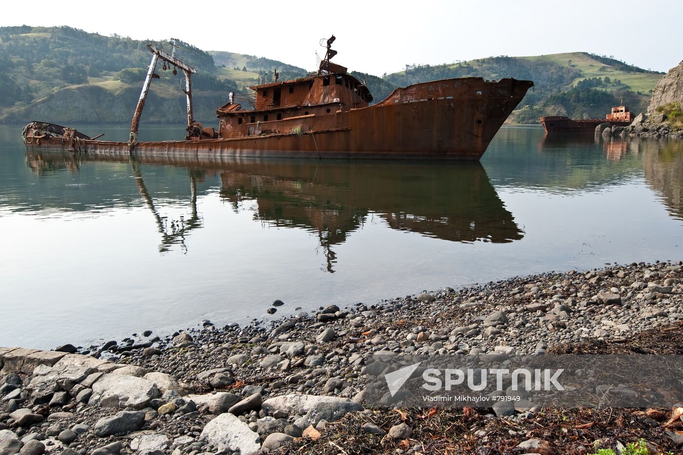 Naval ships wreckage