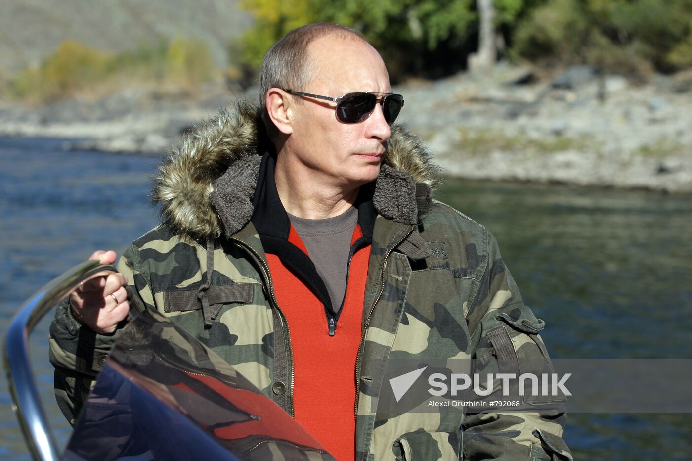 V. Putin on expedition to Ubsunur Hollow Biosphere Preserve