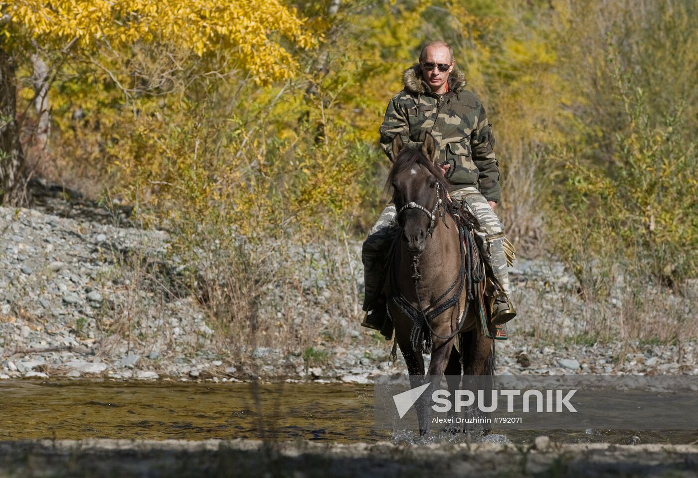V. Putin on expedition to Ubsunur Hollow Biosphere Preserve