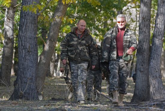 V. Putin on expedition to Ubsunur Hollow Biosphere Preserve
