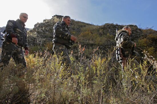 V. Putin on expedition to Ubsunur Hollow Biosphere Preserve