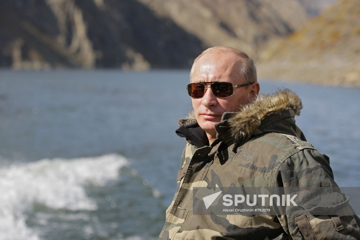 V. Putin on expedition to Ubsunur Hollow Biosphere Preserve