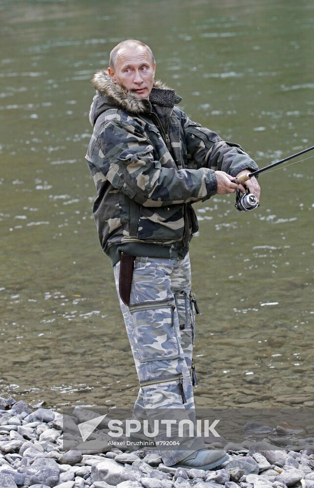 V. Putin on expedition to Ubsunur Hollow Biosphere Preserve