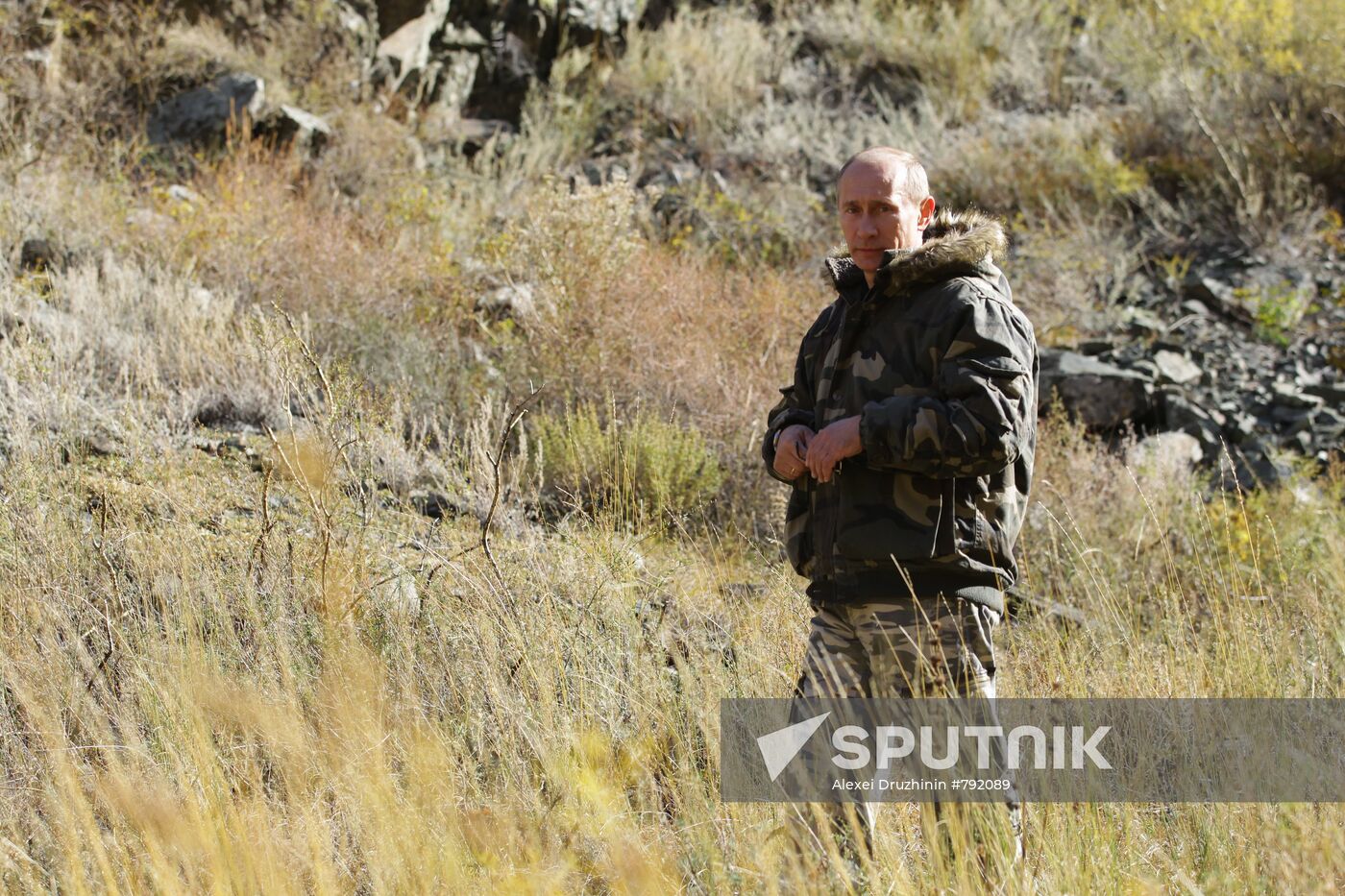 V. Putin on expedition to Ubsunur Hollow Biosphere Preserve