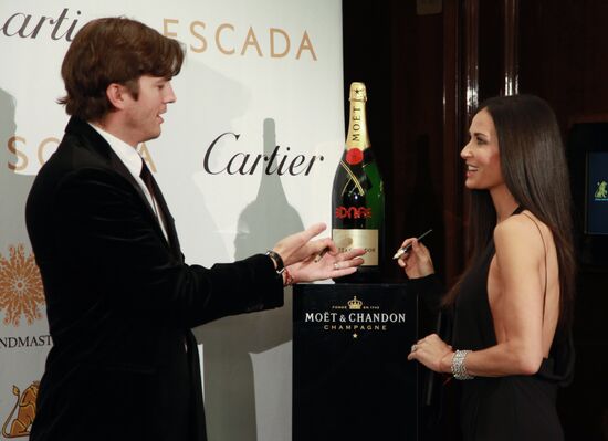 Demi Moore, Ashton Kutcher at charity auction in Moscow
