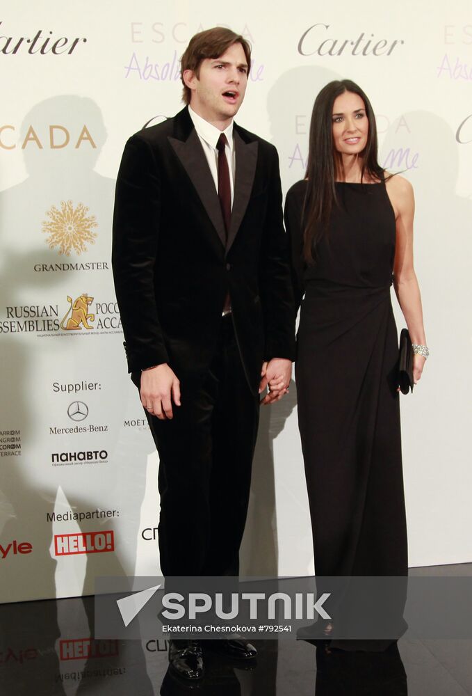Demi Moore, Ashton Kutcher at charity auction in Moscow