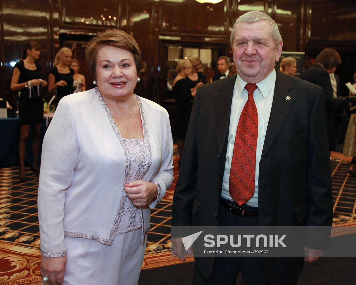Vladimir Fyodorov with wife