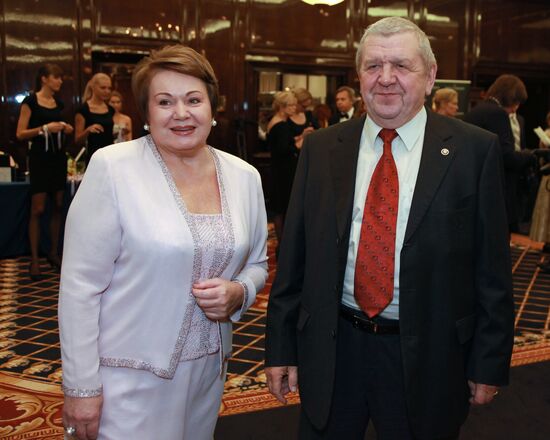Vladimir Fyodorov with wife