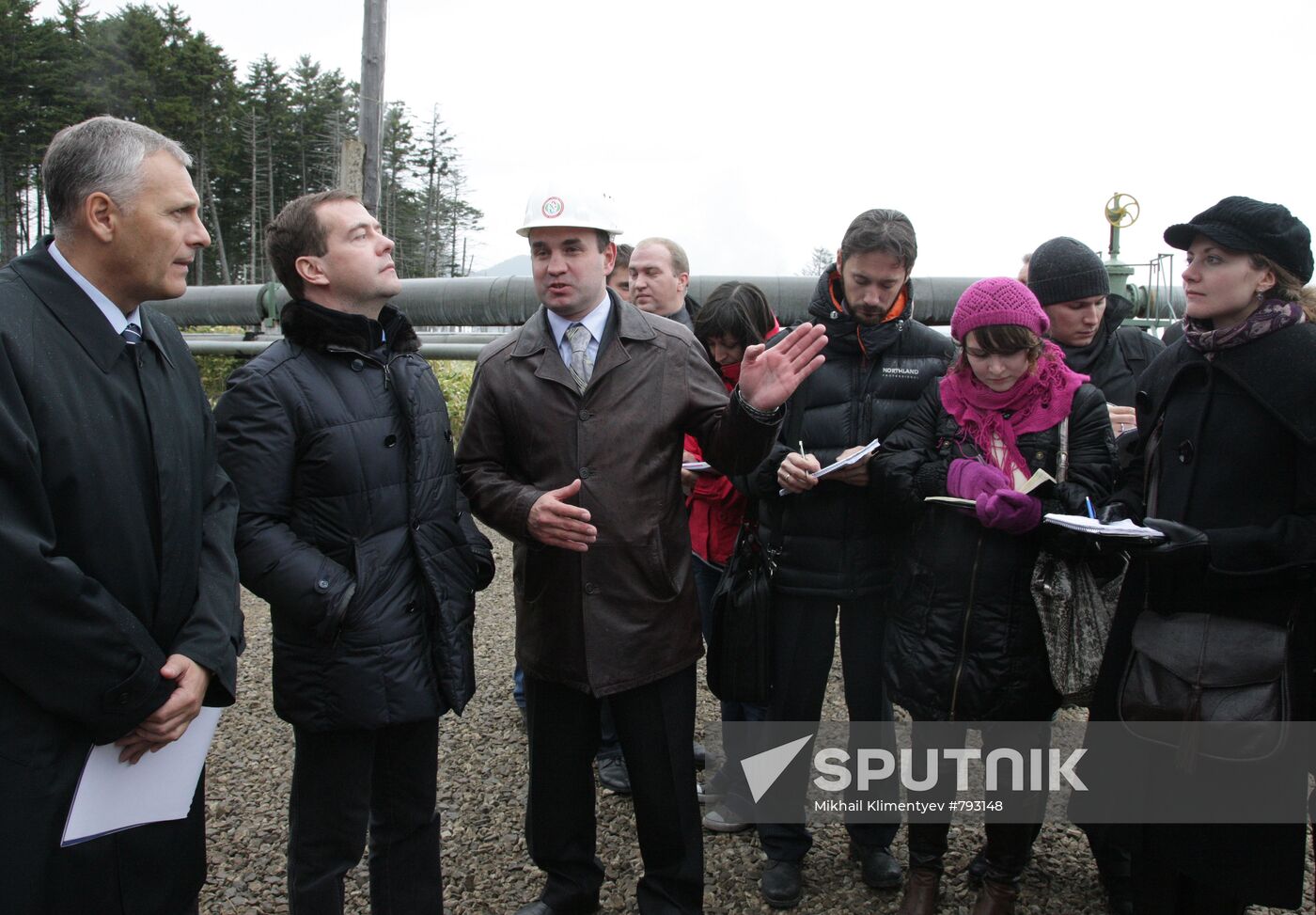 D. Medvedev on working trip to South Kuril islands