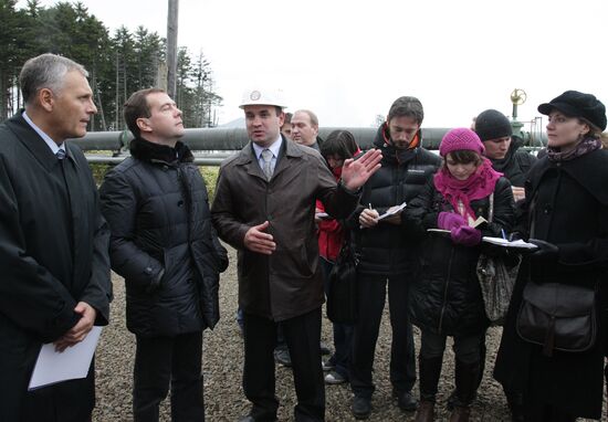 D. Medvedev on working trip to South Kuril islands