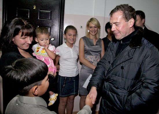 D. Medvedev on working trip to South Kuril islands