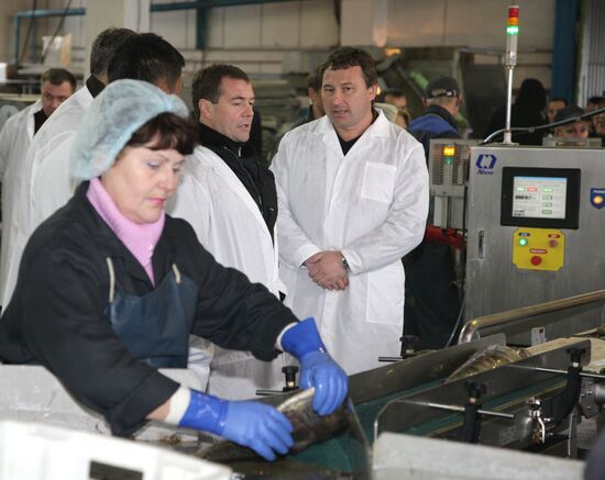 D. Medvedev on working trip to South Kuril islands