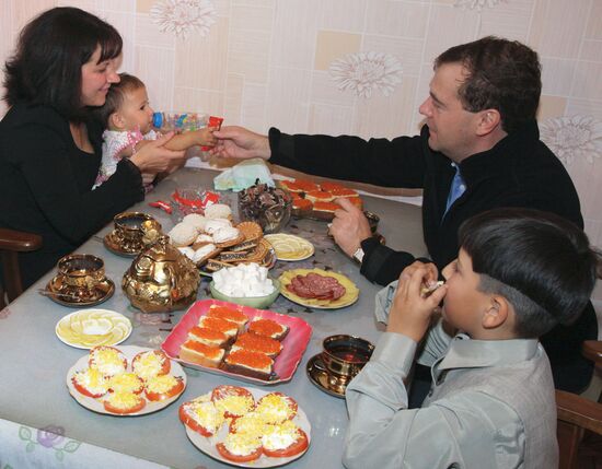 D. Medvedev on working trip to South Kuril islands