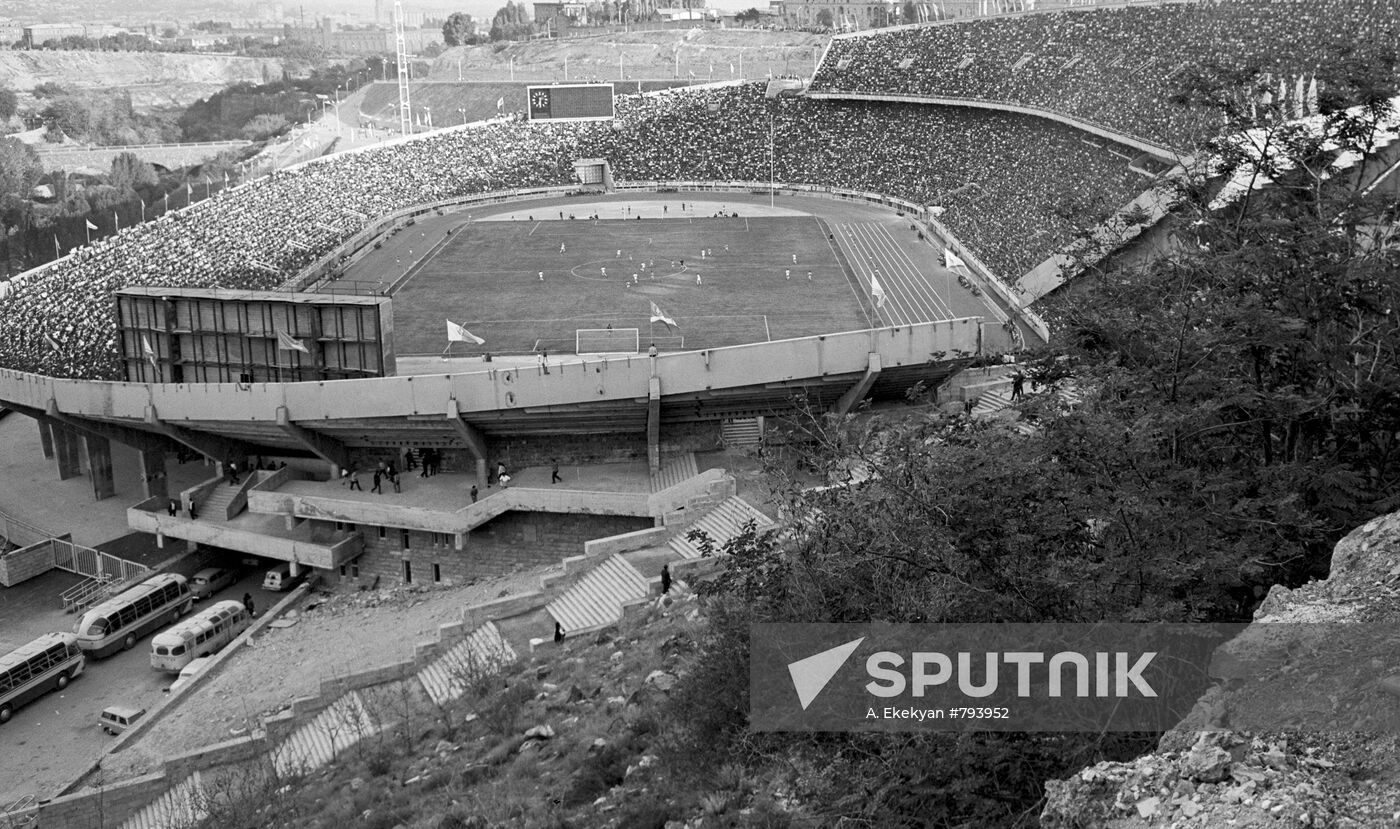 Hrazdan Stadium in Yerevan