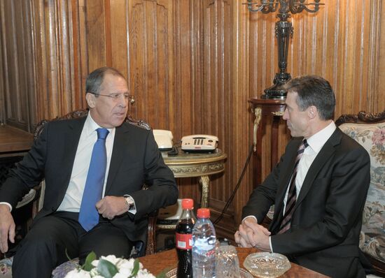 Sergei Lavrov meets with Anders Fogh Rasmussen