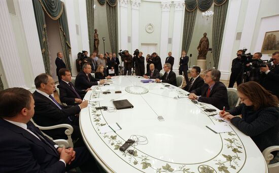 Dmitry Medvedev meets with Anders Fogh Rasmussen