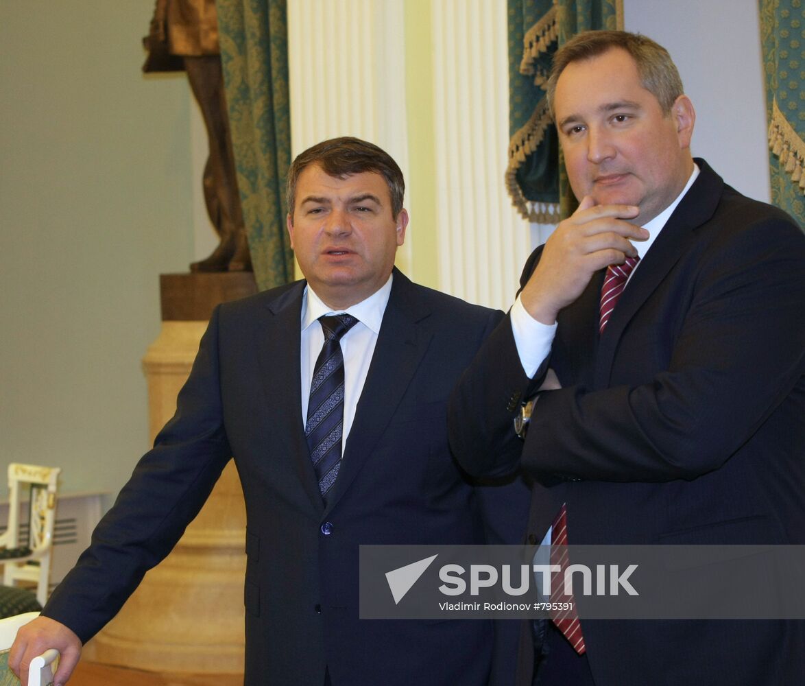 Anatoly Serdyukov and Dmitry Rogozin