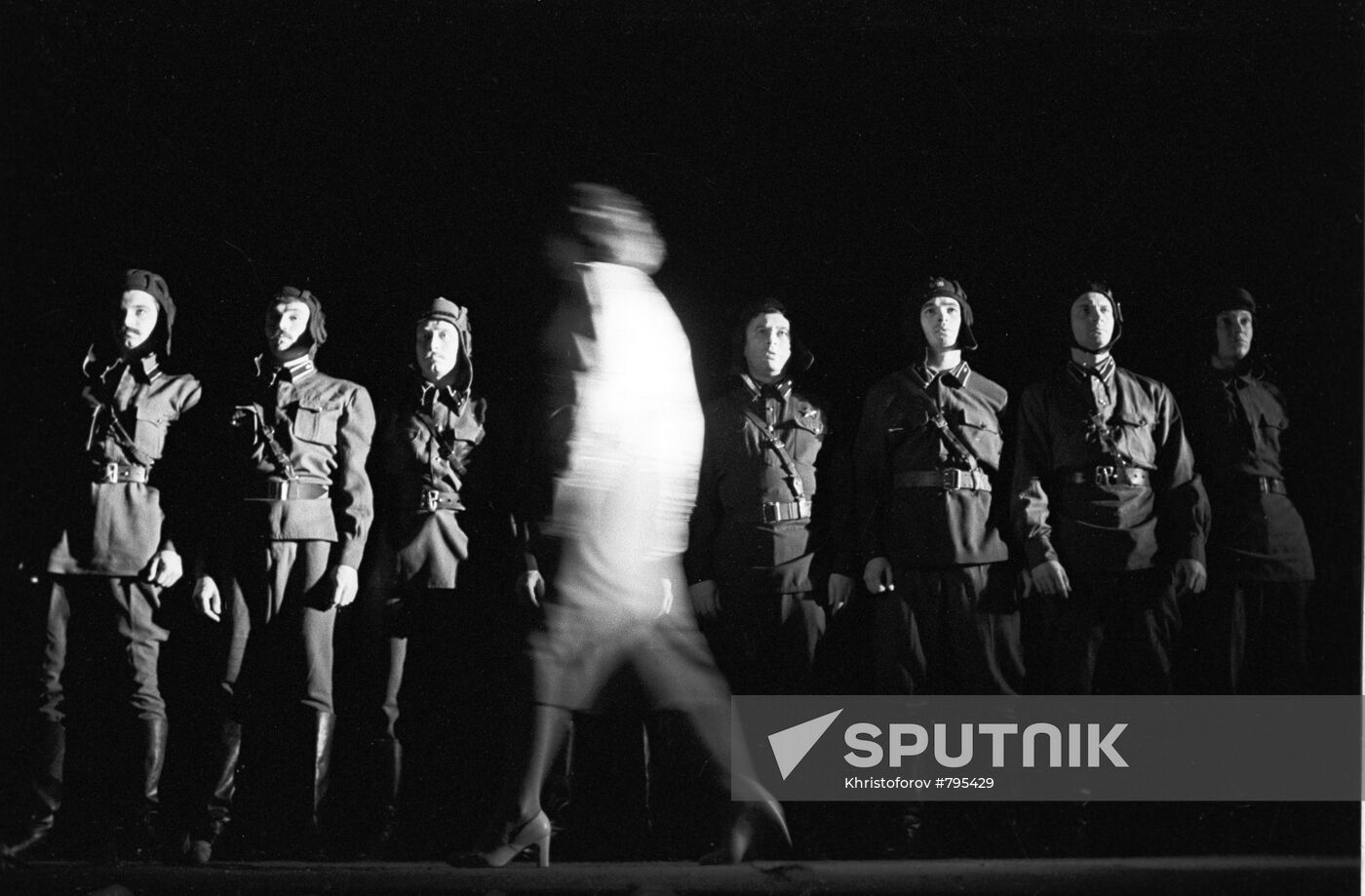 Scene from play Lad from Our Town