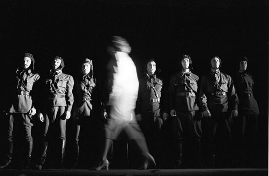 Scene from play Lad from Our Town