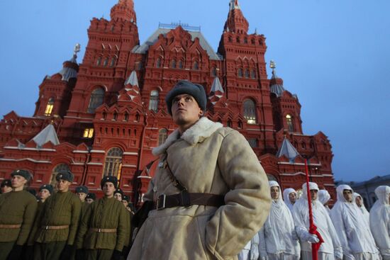 Moscow holds rehearsal of march to recreate 1941 parade