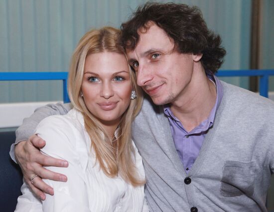 Vadim Galygin with wife