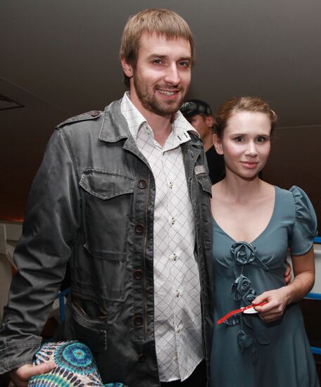 Yana Yesipovich and her husband Mikhail Pokrass