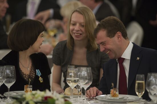 Dmitry Medvedev presents state awards in Kremlin