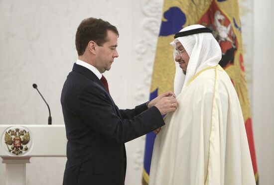 Dmitry Medvedev presents state awards in Kremlin