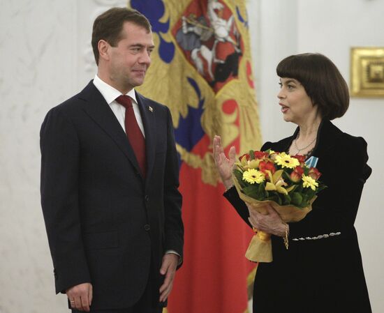 Dmitry Medvedev presents state awards in Kremlin