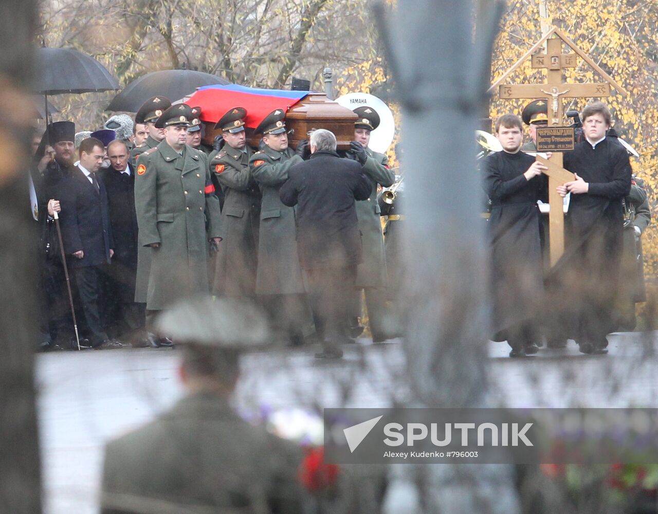 Funeral service for Viktor Chernomyrdin