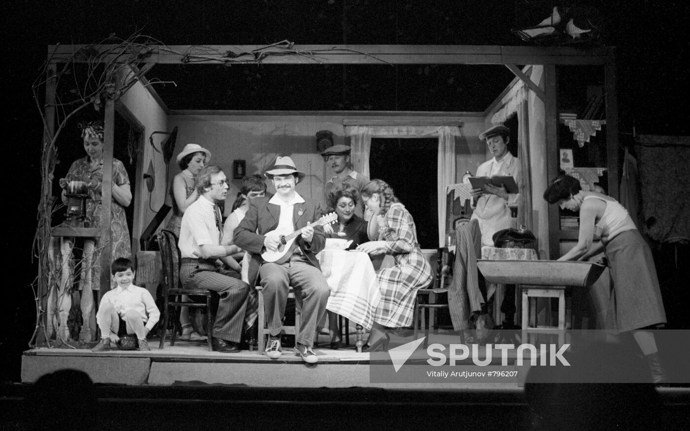 Scene from play Lad from Our Town