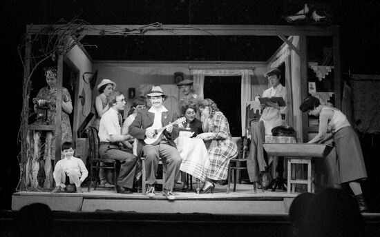 Scene from play Lad from Our Town