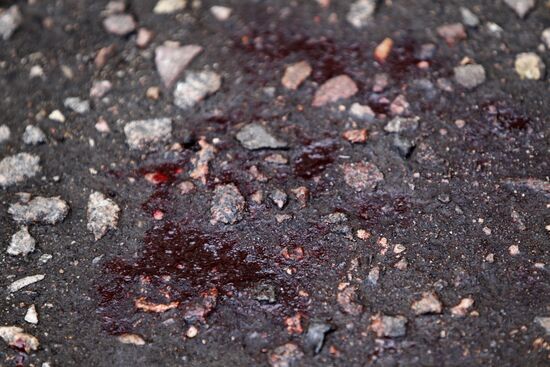 Blood on asphalt, Pyatnitskaya Str 28