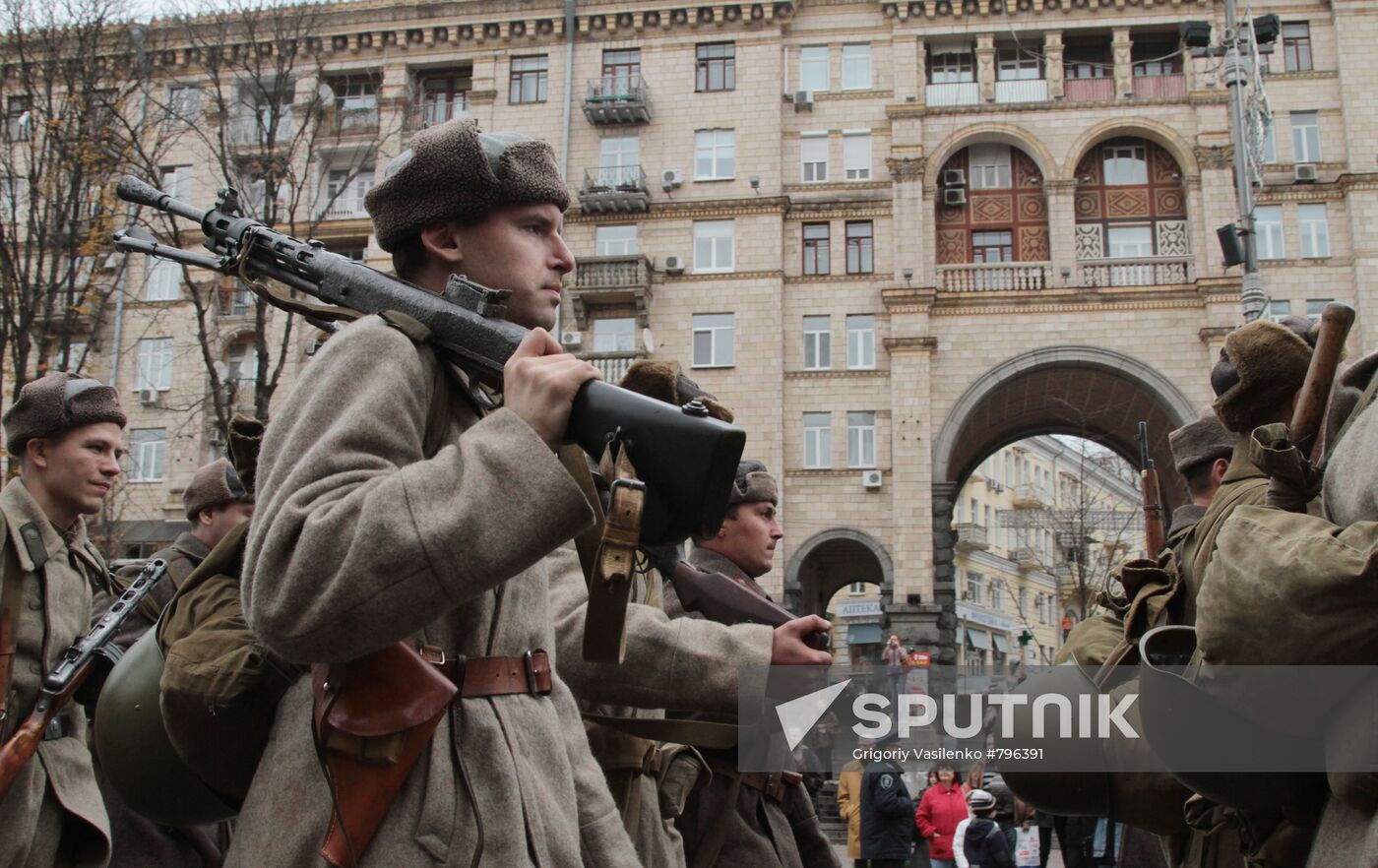 Celebrating 67th anniversary of liberation of Kiev from Nazis