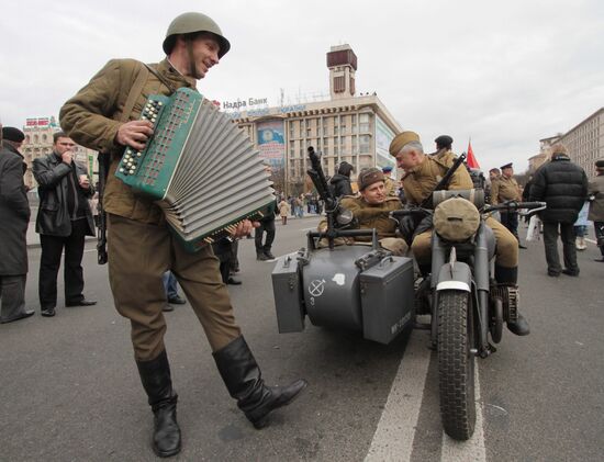 Celebrating 67th anniversary of liberation of Kiev from Nazis