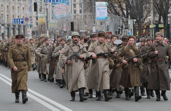 Celebrating 67th anniversary of liberation of Kiev from Nazis
