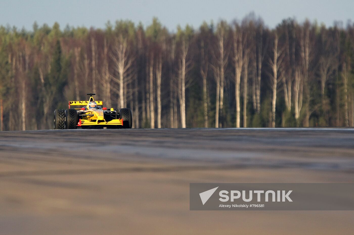 Vladimir Putin's shot as F1 pilot