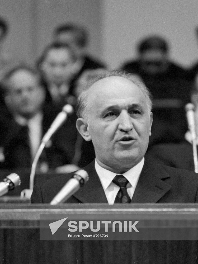 First Secretary of Bulgarian communist party Todor Zhivkov