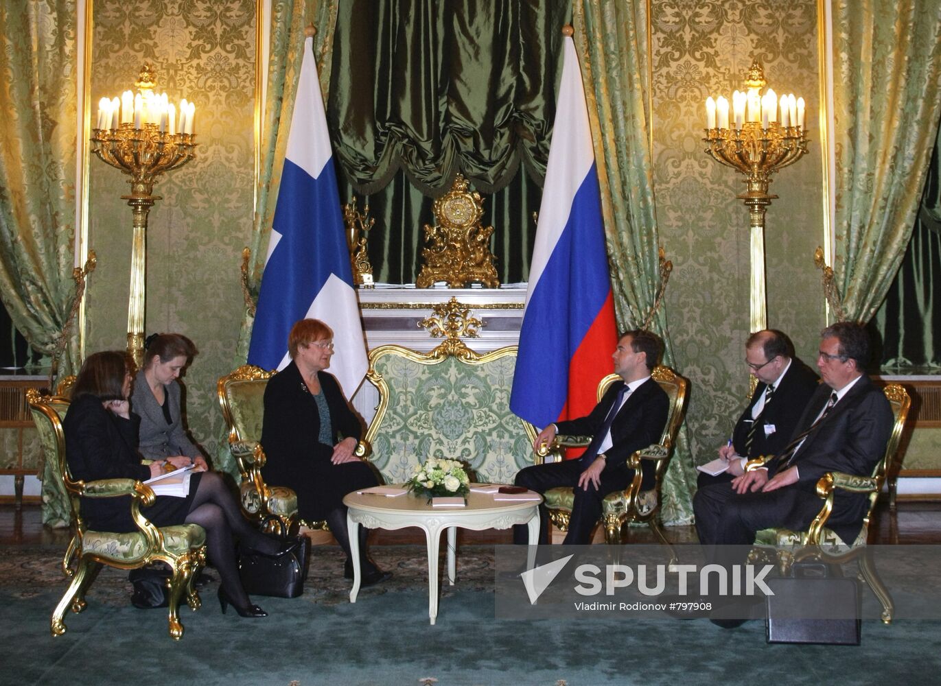 Finnish President Tarja Halonen visits Russia