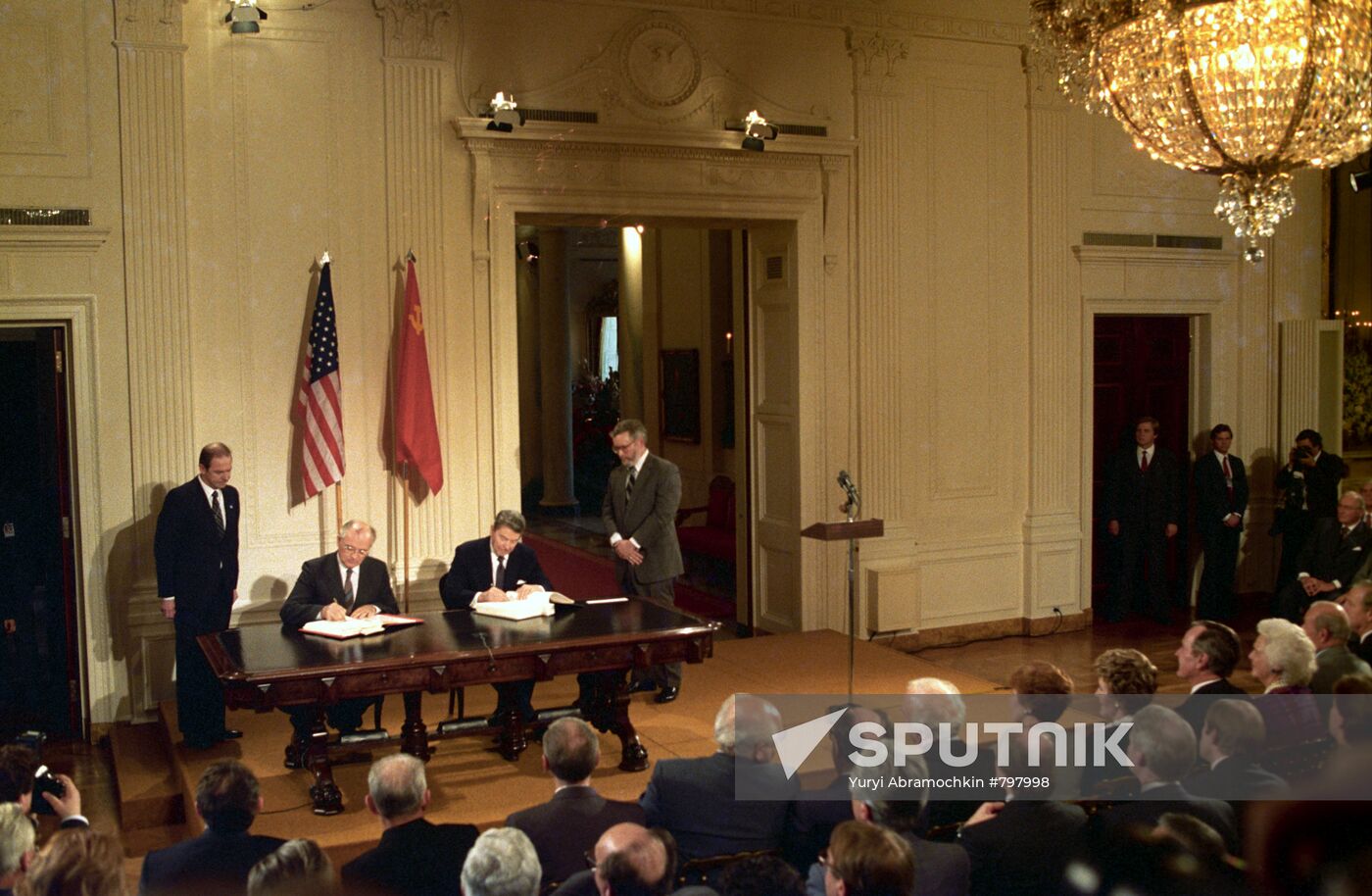 General Secretary of CPSU CC Mikhail Gorbachev visits US