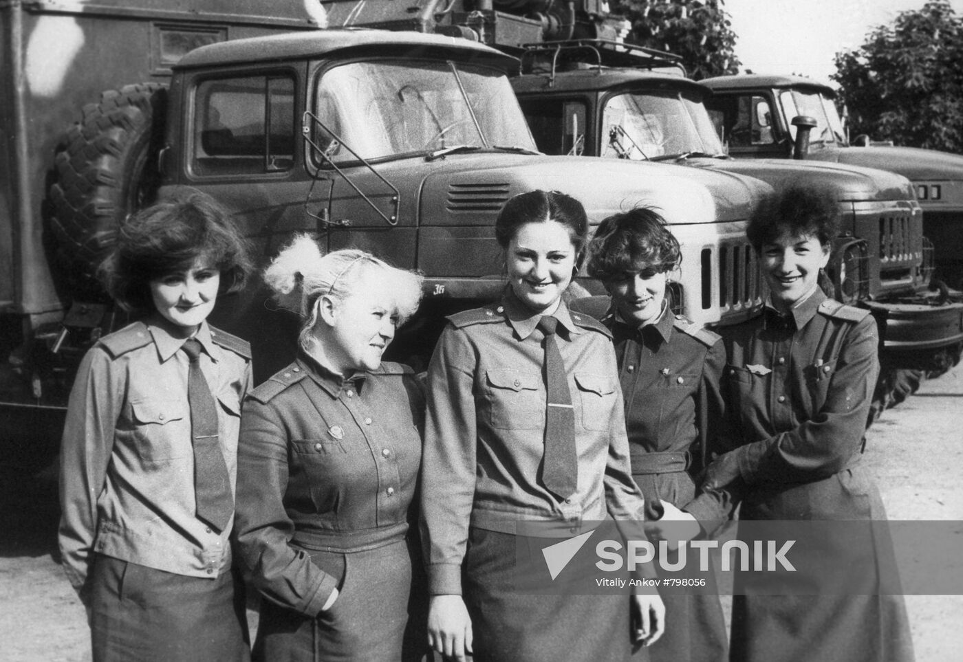 Communications crew at the Chernobyl nuclear power palnt