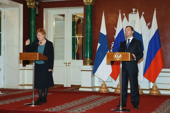 Finnish president visits Russia